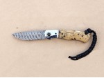 Custom Hand Made Hunting ..Lock Back..Twisted Steel Damascus Folding Knife Custom Hand Made Hunting ..Lock Back..Twisted Steel Damascus Folding Knife
