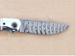 Custom Hand Made Hunting ..Lock Back..Twisted Steel Damascus Folding Knife Custom Hand Made Hunting ..Lock Back..Twisted Steel Damascus Folding Knife