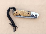 Custom Hand Made Hunting ..Lock Back..Twisted Steel Damascus Folding Knife Custom Hand Made Hunting ..Lock Back..Twisted Steel Damascus Folding Knife